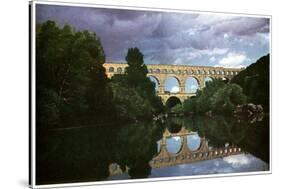 Pont Du Gard, Roman Aqueduct, Nimes, France-null-Stretched Canvas