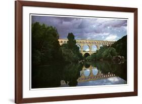 Pont Du Gard, Roman Aqueduct, Nimes, France-null-Framed Giclee Print