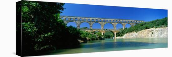 Pont Du Gard Roman Aqueduct Provence France-null-Stretched Canvas