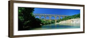 Pont Du Gard Roman Aqueduct Provence France-null-Framed Photographic Print