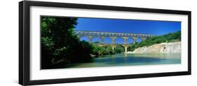 Pont Du Gard Roman Aqueduct Provence France-null-Framed Photographic Print