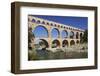 Pont Du Gard, Roman Aqueduct, River Gard, Languedoc-Roussillon, Southern France, France-Markus Lange-Framed Photographic Print