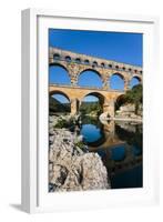 Pont du Gard, Vers Pont-du-Gard, Gard Department, Languedoc-Roussillon, France. Roman aqueduct c...-null-Framed Photographic Print