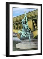 Pont Mirabeau Detail-Cora Niele-Framed Premium Giclee Print