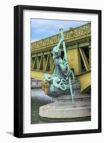 Pont Mirabeau Detail-Cora Niele-Framed Premium Giclee Print