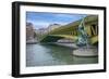 Pont Mirabeau Spans The Seine River-Cora Niele-Framed Premium Giclee Print