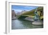 Pont Mirabeau Spans The Seine River-Cora Niele-Framed Giclee Print