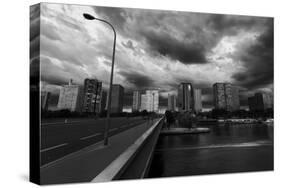 Pont Mirabeau Storm-Sebastien Lory-Stretched Canvas