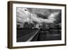 Pont Mirabeau Storm-Sebastien Lory-Framed Photographic Print