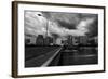 Pont Mirabeau Storm-Sebastien Lory-Framed Photographic Print