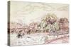 Pont Neuf, 1927 (W/C on Paper)-Paul Signac-Stretched Canvas