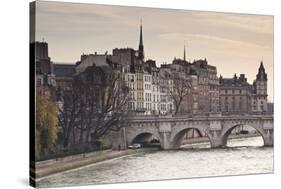 Pont Neuf and the Ile De La Cite in Paris, France, Europe-Julian Elliott-Stretched Canvas