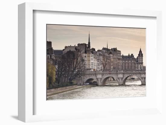 Pont Neuf and the Ile De La Cite in Paris, France, Europe-Julian Elliott-Framed Photographic Print