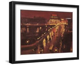 Pont Neuf at Night, Paris, 1935-39-Marquet Parigi-Framed Giclee Print