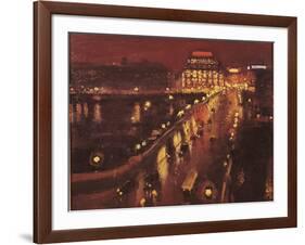 Pont Neuf at Night, Paris, 1935-39-Marquet Parigi-Framed Giclee Print