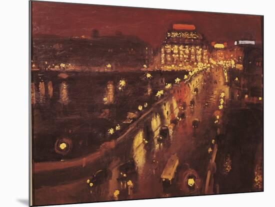 Pont Neuf at Night, Paris, 1935-39-Marquet Parigi-Mounted Giclee Print