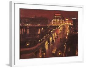 Pont Neuf at Night, Paris, 1935-39-Marquet Parigi-Framed Giclee Print