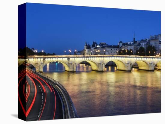 Pont Neuf at twilight-Rudy Sulgan-Stretched Canvas