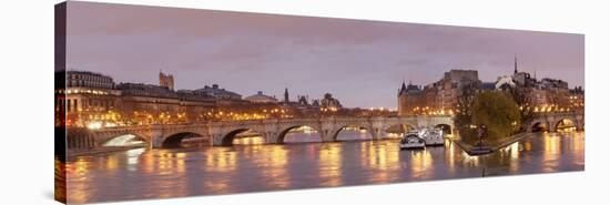 Pont Neuf Bridge and Ile De La Cite, Paris, Ile De France, France, Europe-Markus Lange-Stretched Canvas