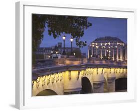 Pont Neuf Bridge and Samaritaine Department Store, Paris, France-Walter Bibikow-Framed Photographic Print