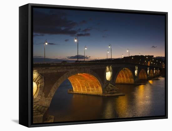 Pont Neuf Bridge, Toulouse, Haute-Garonne Department, Midi-Pyrenees Region, France-null-Framed Stretched Canvas