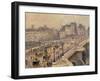 Pont Neuf - Brouillard, 1902-Camille Pissarro-Framed Giclee Print