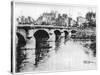 Pont Neuf, C1870-1930-Eugene Bejot-Stretched Canvas