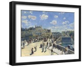 Pont Neuf, Paris, 1872-Pierre-Auguste Renoir-Framed Giclee Print