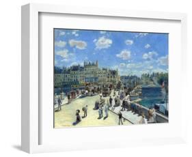 Pont Neuf, Paris by Pierre-Auguste Renoir-null-Framed Giclee Print