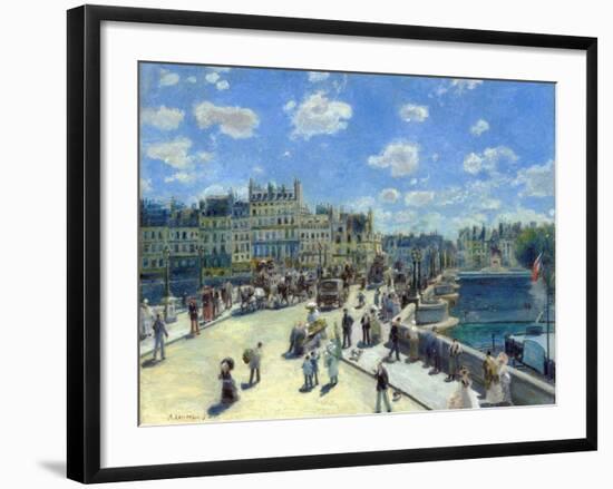 Pont Neuf, Paris by Pierre-Auguste Renoir-null-Framed Giclee Print