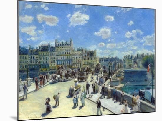 Pont Neuf, Paris by Pierre-Auguste Renoir-null-Mounted Giclee Print