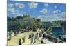 Pont Neuf, Paris. Date/Period: 1872. Painting. Oil on canvas. Height: 75.30 mm (2.96 in); Width:...-Pierre-Auguste Renoir-Mounted Poster