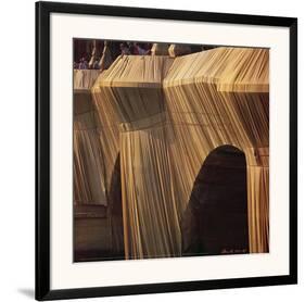 Pont Neuf Wrapped IX, c.1985-Christo-Framed Art Print