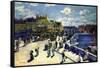 Pont-Neuf-Pierre-Auguste Renoir-Framed Stretched Canvas