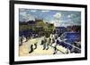 Pont-Neuf-Pierre-Auguste Renoir-Framed Art Print