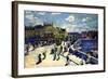 Pont-Neuf-Pierre-Auguste Renoir-Framed Art Print