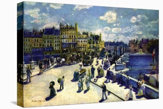 Pont-Neuf-Pierre-Auguste Renoir-Stretched Canvas