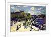 Pont-Neuf-Pierre-Auguste Renoir-Framed Art Print