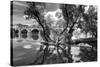 Pont of the Morts, bridge, the Moselle, Metz, Département Moselle, region Alsace-Champagne-Ardenne--Klaus Neuner-Stretched Canvas