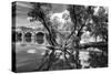 Pont of the Morts, bridge, the Moselle, Metz, Département Moselle, region Alsace-Champagne-Ardenne--Klaus Neuner-Stretched Canvas