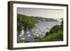 Pont Pill, Polruan and the Fowey Estuary from Hall Walk Near Bodinnick, Cornwall, England. Summer-Adam Burton-Framed Photographic Print