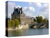 Pont Royal and the Louvre Museum, Paris, France-Lisa S. Engelbrecht-Stretched Canvas