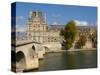 Pont Royal and the Louvre Museum, Paris, France-Lisa S. Engelbrecht-Stretched Canvas