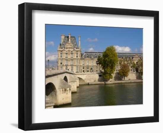 Pont Royal and the Louvre Museum, Paris, France-Lisa S. Engelbrecht-Framed Photographic Print