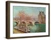 Pont Royal and the Pavillon de Flore, 1903.-Camille Pissarro-Framed Giclee Print