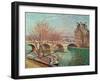 Pont Royal and the Pavillon de Flore, 1903.-Camille Pissarro-Framed Giclee Print