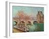 Pont Royal and the Pavillon de Flore, 1903.-Camille Pissarro-Framed Giclee Print