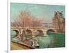 Pont Royal and the Pavillon de Flore, 1903.-Camille Pissarro-Framed Giclee Print