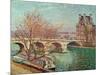 Pont Royal and the Pavillon de Flore, 1903.-Camille Pissarro-Mounted Giclee Print