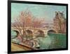 Pont Royal and the Pavillon de Flore, 1903.-Camille Pissarro-Framed Giclee Print